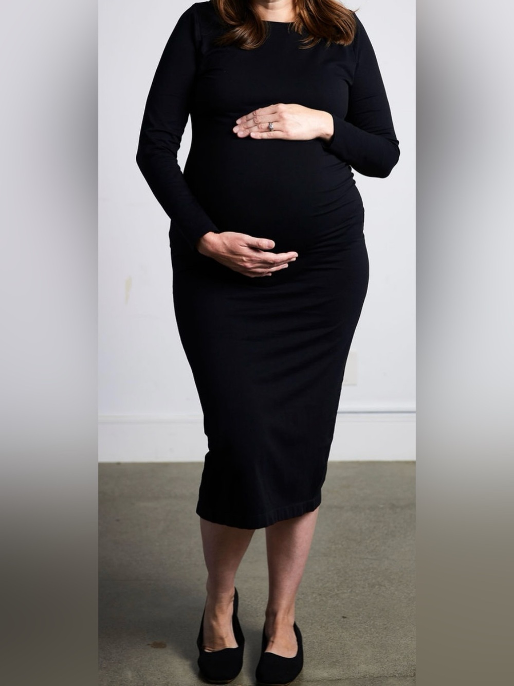 Ingrid + Isabel Black Maternity Dress